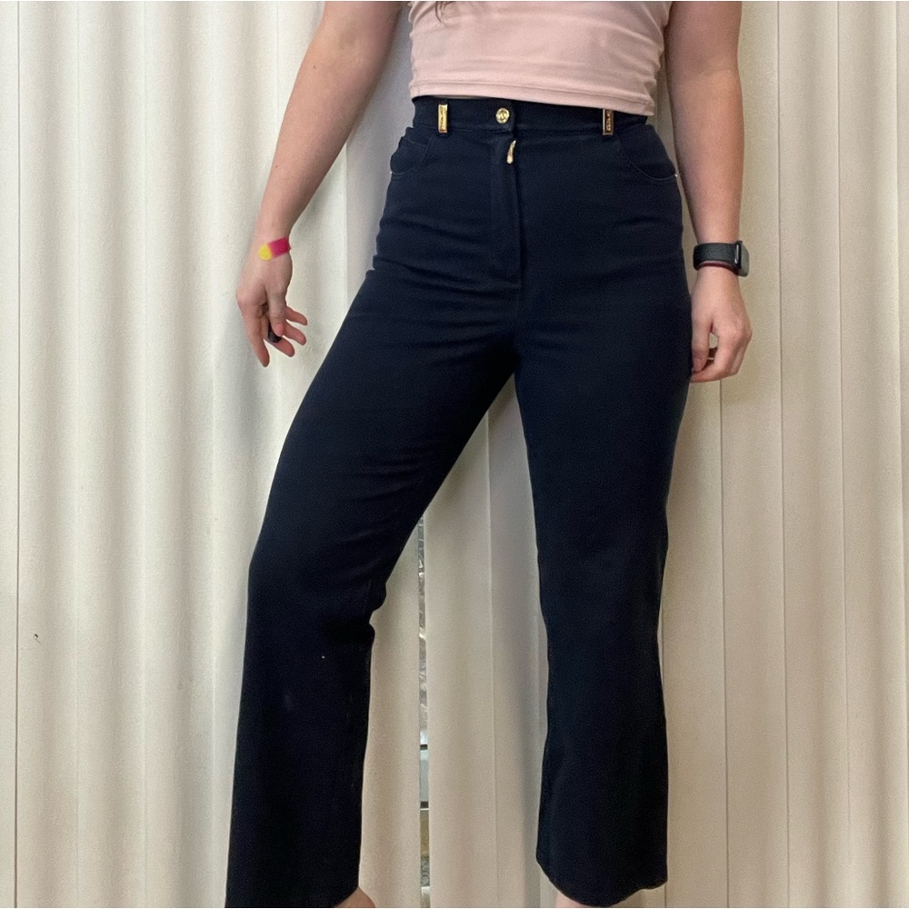 St. John Sport Navy Blue Pants Women’s Size 6 *Flaw*
